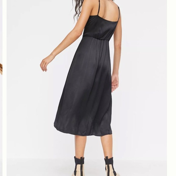 Anthropologie Giverny Midi Slip Dress Emerald Green SZ‎ 0 Wedding Guest - Picture 4 of 11